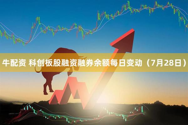 牛配资 科创板股融资融券余额每日变动（7月28日）