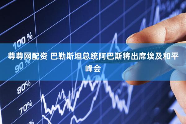 尊尊网配资 巴勒斯坦总统阿巴斯将出席埃及和平峰会